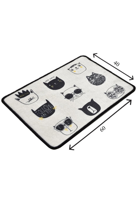 Mijölnir Cutie Alfombrilla de Baño 40 x 60 cm, 100% Poliéster, Antideslizante, Antialérgica, Suave y Afelpada para un Máximo Confort y un Baño Impecable